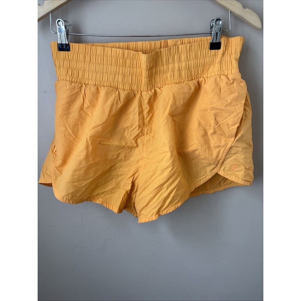 All In Motion Crinkle Shorts Womens M Light Orange High Rise Athletic